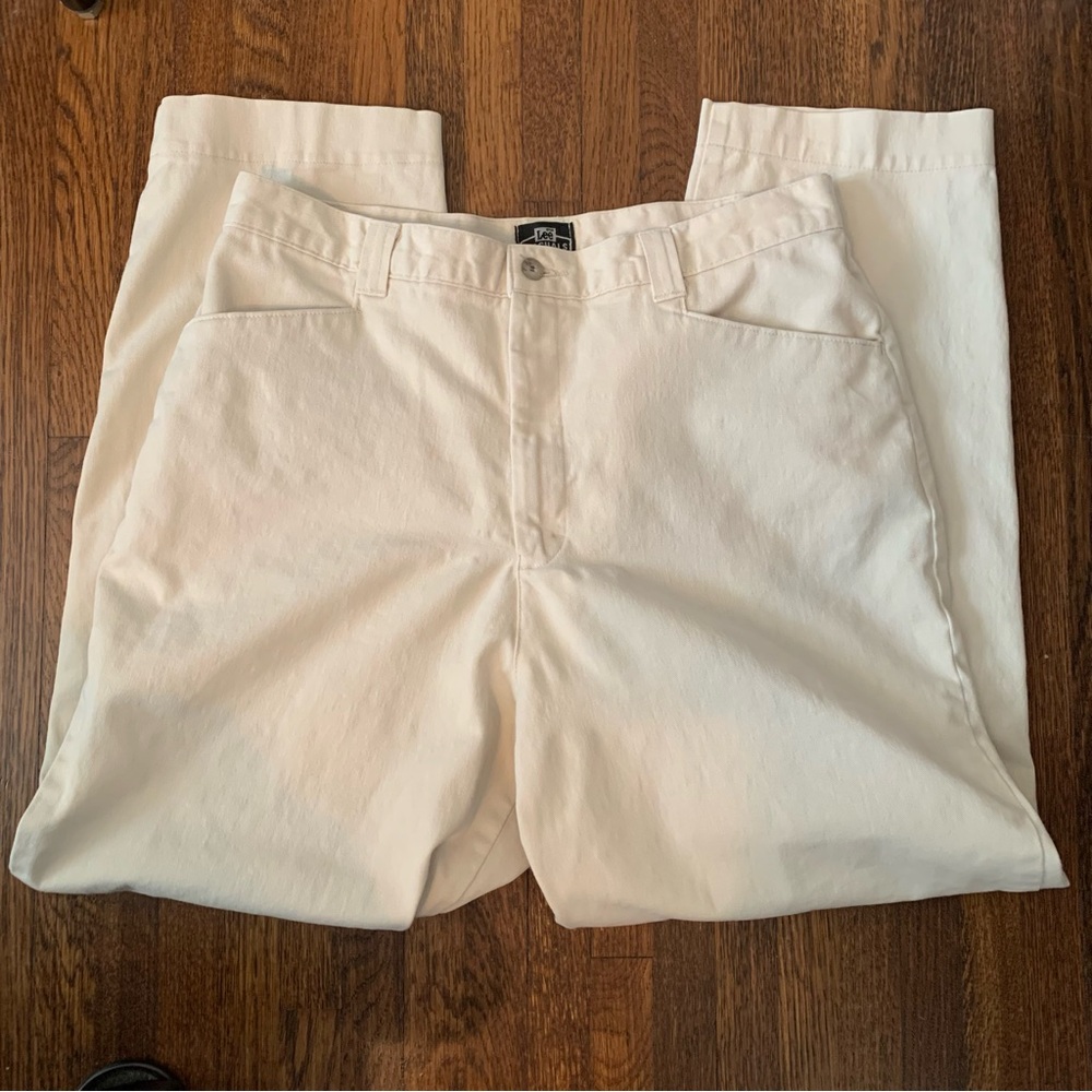 Lee Jeans Cream Colored Size 16 Medium